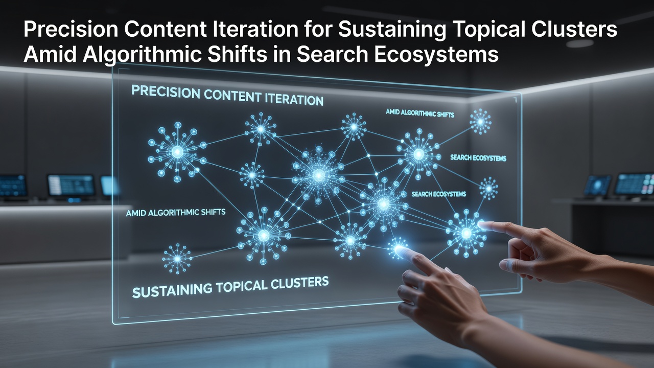 Precision Content Iteration for Sustaining Topical Clusters Amid Algorithmic Shifts in Search Ecosystems