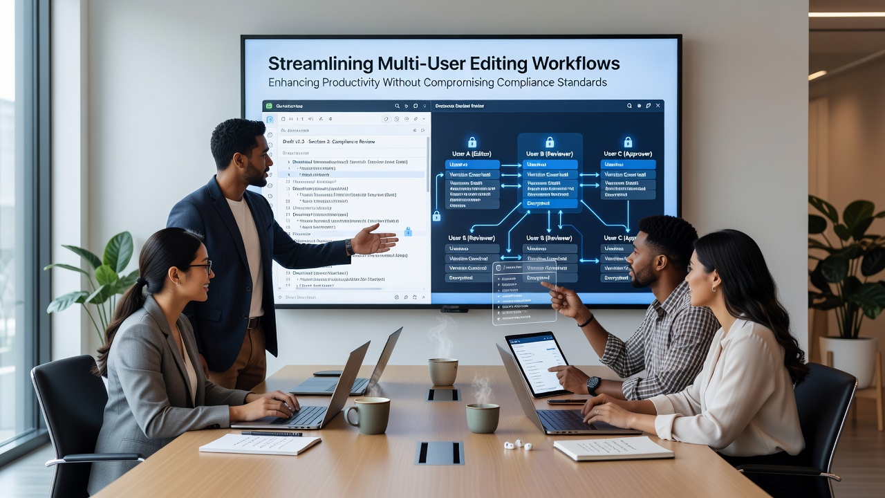 Streamlining Multi-User Editing Workflows in Secure Draft Platforms to Enhance Productivity Without Compromising Compliance Standards